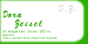 dora zeisel business card